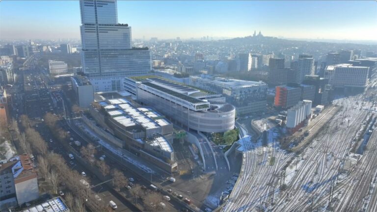 perspective en 3D drone (vue d'architecte) - prologis connect