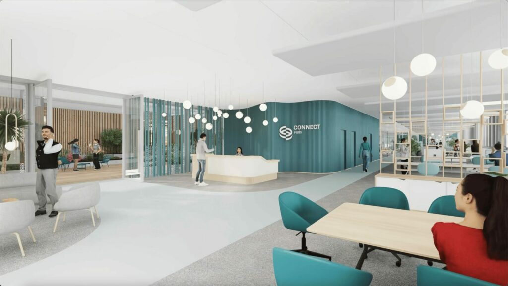 perspective en 3D intérieure (vue d'architecte) - prologis connect