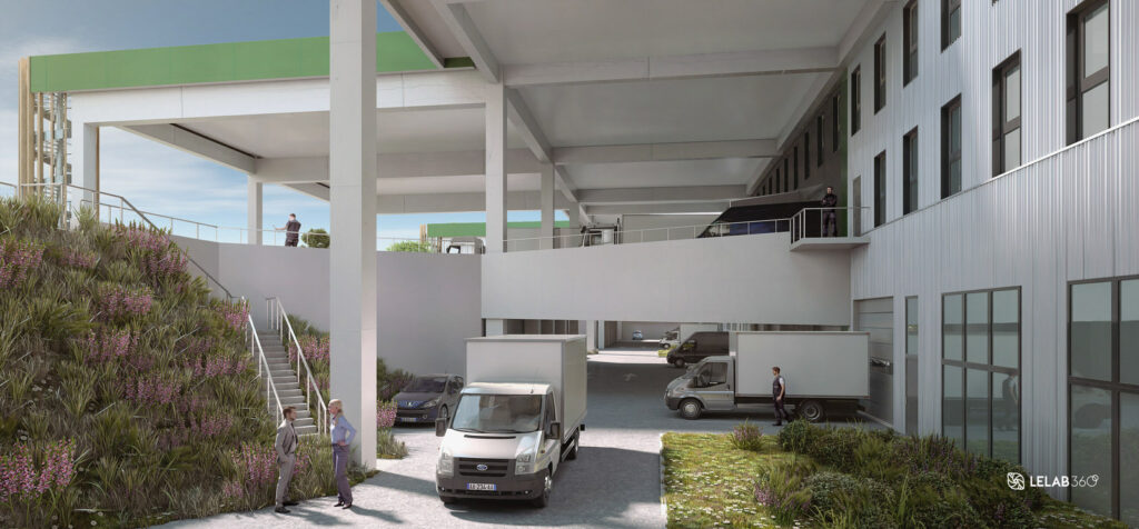 Perspective 3D des niveaux de la Factory bondy