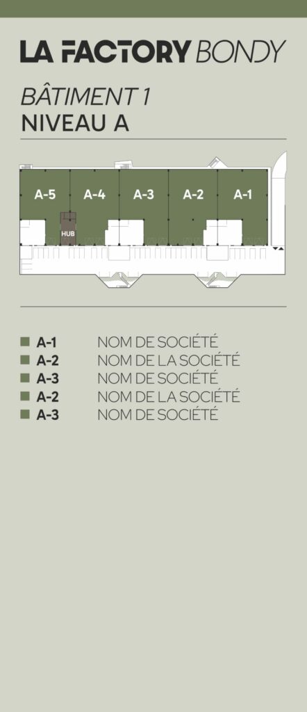 Totem signalétique d'un bâtiment tertiaire